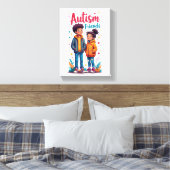 Autismus-Bewusstsein Leinwanddruck (Insitu (Schlafzimmer))