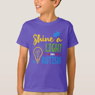 Autismus-Bewusstsein Leuchte Ein Licht Unterstützu T-Shirt