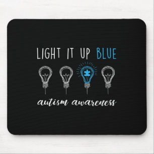 Autismus-Bewusstsein Leuchte es Blau 1 Mousepad