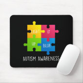 Autismus Bewusstsein Licht es auf blau Mousepad (Mit Mouse)