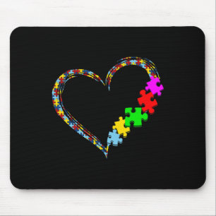 Autismus-Bewusstsein-Liebe-Herz-Puzzleteil Valenti Mousepad