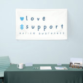 Autismus Bewusstsein Liebe Unterstützung Banner Gr (Messeveranstaltung)