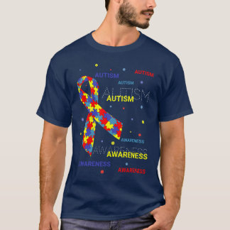 Autismus Bewusstsein macht dunklen T - Shirt