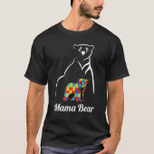 Autismus Bewusstsein Mama Bären Mama Geschenk Männ T-Shirt (Vorderseite)