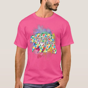 Autismus Bewusstsein Mama Bären Mama Oma Frauen Mo T-Shirt