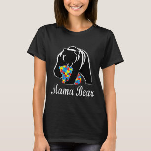 Autismus Bewusstsein Mama Bären Unterstützung Auti T-Shirt