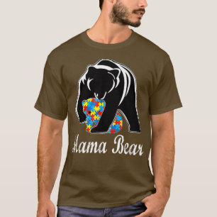 Autismus Bewusstsein Mama Bären Unterstützung Auti T-Shirt