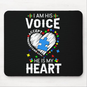 Autismus Bewusstsein Mama Ich bin seine Stimme, er Mousepad