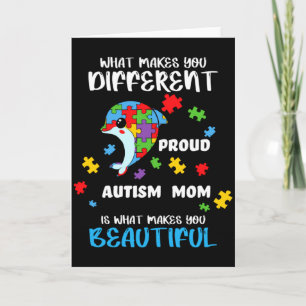 Autismus-Bewusstsein Mama Stolz Mutter Autistische Karte
