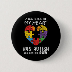 Autismus Bewusstsein Mama Vater Eltern Autistische Button