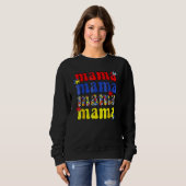 Autismus Bewusstsein Mama Vintag Puzzle Piece Auti Sweatshirt (Vorne ganz)