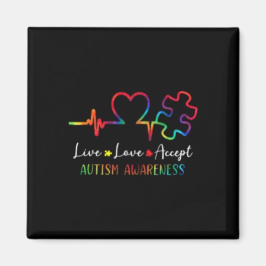 Autismus Bewusstsein Männer Frauen Kinder leben Li Magnet (Vorne)