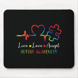 Autismus Bewusstsein Männer Frauen Kinder leben Li Mousepad