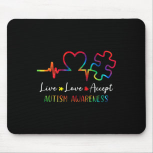 Autismus Bewusstsein Männer Frauen Kinder leben Li Mousepad