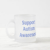 Autismus-Bewusstsein Mattglastasse (Links)