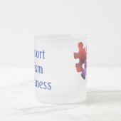 Autismus-Bewusstsein Mattglastasse (Mittel)