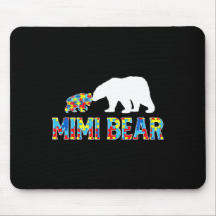 Autismus-Bewusstsein Mimi-Bär-Puzzle Unterstützt A Mousepad