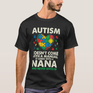 Autismus-Bewusstsein mit einer unterstützenden Nan T-Shirt