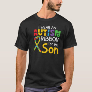 Autismus Bewusstsein Monat Autistische Familie Rib T-Shirt