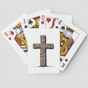 Autismus Bewusstsein Monat Christliche Religion Je Spielkarten