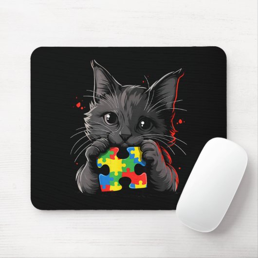Autismus-Bewusstsein Mousepad (Mit Mouse)