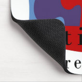 Autismus-Bewusstsein Mousepad (Ecke)