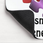 Autismus-Bewusstsein Mousepad (Ecke)