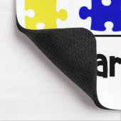 Autismus-Bewusstsein Mousepad (Ecke)