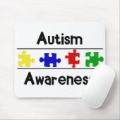 Autismus-Bewusstsein Mousepad (Mit Mouse)