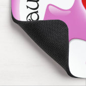 Autismus-Bewusstsein Mousepad - Rosa (Ecke)