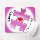 Autismus-Bewusstsein Mousepad - Rosa (Mit Mouse)