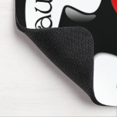 Autismus-Bewusstsein Mousepad - Schwarzes (Ecke)