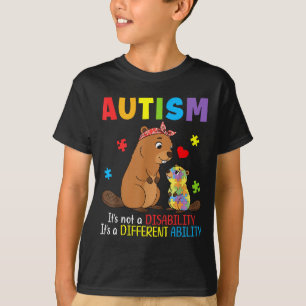 Autismus-Bewusstsein Mutter Bieber Andersfähigkeit T-Shirt