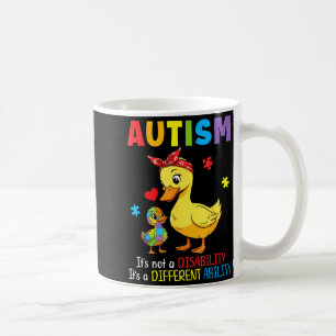 Autismus-Bewusstsein Mutter Ente Unterschiedliche Kaffeetasse