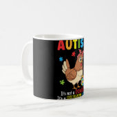 Autismus-Bewusstsein Mutter Huhn Andersfähigkeit Kaffeetasse (Vorderseite Links)