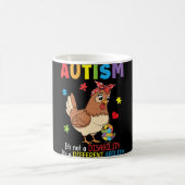 Autismus-Bewusstsein Mutter Huhn Andersfähigkeit Kaffeetasse (Mittel)