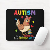 Autismus-Bewusstsein Mutter Huhn Andersfähigkeit Mousepad (Mit Mouse)