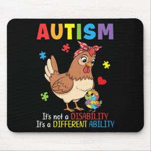 Autismus-Bewusstsein Mutter Huhn Andersfähigkeit  Mousepad