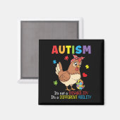 Autismus-Bewusstsein Mutter Huhn Unterschiedliche Magnet (Vorderseite/Rückseite)
