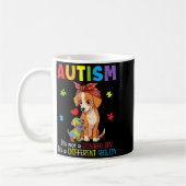 Autismus-Bewusstsein Mutter Hund Unterschiedliche Kaffeetasse (Links)