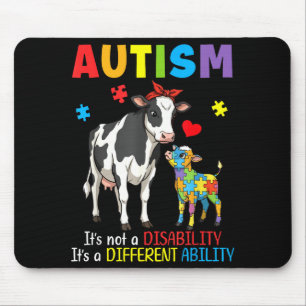 Autismus-Bewusstsein Mutter Kuh Unterschiedliche F Mousepad