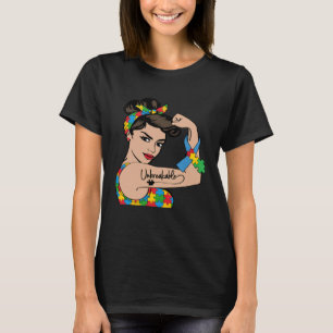 Autismus-Bewusstsein Mutter Mama Unzerbrechlich St T-Shirt