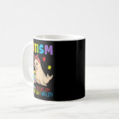 Autismus-Bewusstsein Mutter Siegel Andersfähigkeit Kaffeetasse (Vorderseite Links)