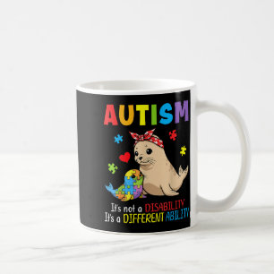 Autismus-Bewusstsein Mutter Siegel Andersfähigkeit Kaffeetasse