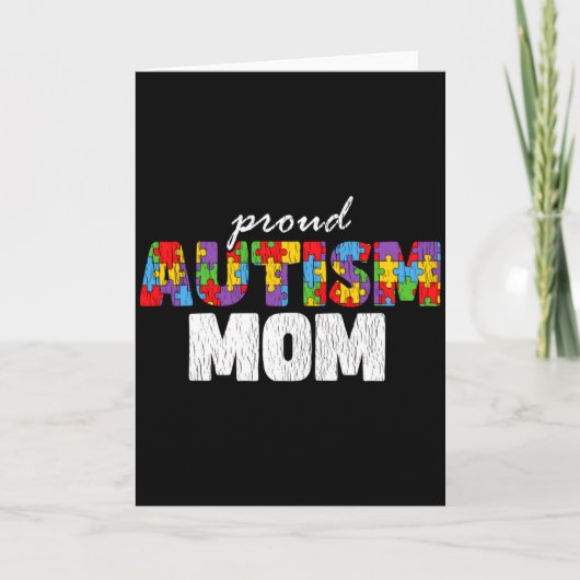 Autismus-Bewusstsein Mutter Stolz Autistischer Soh Karte (Vorderseite)