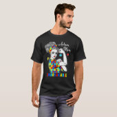 Autismus-Bewusstsein-Mutter Unzerbrechliches Puzzl T-Shirt (Vorne ganz)