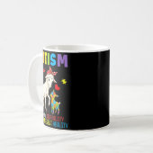 Autismus-Bewusstsein Mutterziege Unterschiedliche Kaffeetasse (Vorderseite Links)