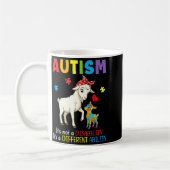Autismus-Bewusstsein Mutterziege Unterschiedliche Kaffeetasse (Links)