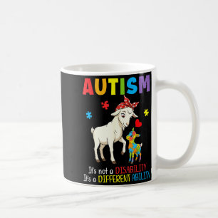 Autismus-Bewusstsein Mutterziege Unterschiedliche Kaffeetasse