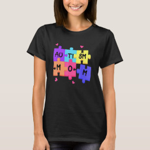 Autismus-Bewusstsein Mutti Autismus-Unterstützung T-Shirt